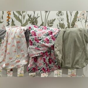 0-6 month swaddle sleep sack bundle. Halo and lulla baby girl sleep sacks